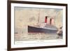 Cunard Carmania, Ocean Liner-null-Framed Art Print