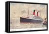 Cunard Carmania, Ocean Liner-null-Framed Stretched Canvas