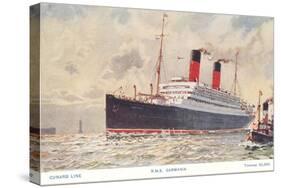Cunard Carmania, Ocean Liner-null-Stretched Canvas