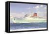 Cunard Caronia, Ocean Liner-null-Framed Stretched Canvas