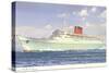 Cunard Caronia, Ocean Liner-null-Stretched Canvas