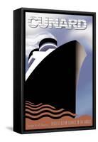 Cunard Fastest World Service-FS Studio-Framed Stretched Canvas