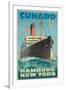 Cunard - Hamburg - New York'-Hans Fohrdt-Framed Giclee Print