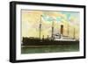 Cunard Ivernia, Ocean Liner-null-Framed Art Print