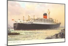 Cunard Ivernia, Ocean Liner-null-Mounted Art Print