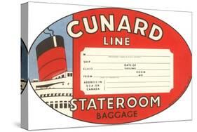 Cunard Line Baggage Tag-null-Stretched Canvas