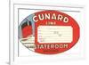 Cunard Line Baggage Tag-null-Framed Art Print