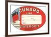 Cunard Line Baggage Tag-null-Framed Art Print