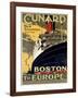Cunard Line, Boston to Europe-Unknown Unknown-Framed Giclee Print