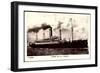 Cunard Line, Dampfschiff S.S. Saxonia, S.S. Sachsen-null-Framed Premium Giclee Print