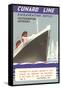 Cunard Line Embarkation Notice-null-Framed Stretched Canvas