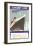 Cunard Line Embarkation Notice-null-Framed Art Print