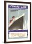 Cunard Line Embarkation Notice-null-Framed Art Print