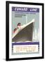 Cunard Line Embarkation Notice-null-Framed Art Print