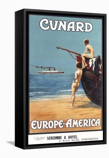 Cunard Line Poster-null-Framed Stretched Canvas