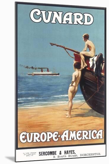 Cunard Line Poster-null-Mounted Photographic Print