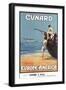 Cunard Line Poster-null-Framed Premium Photographic Print