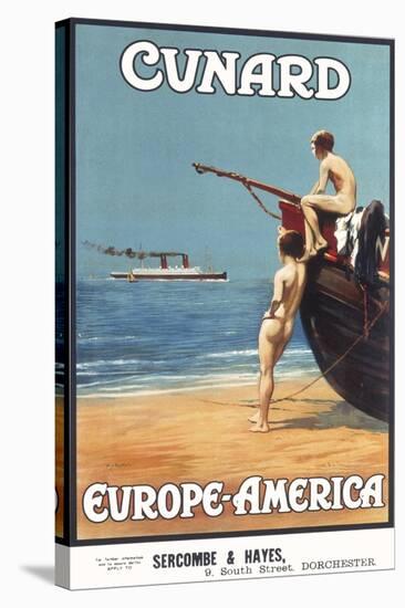 Cunard Line Poster-null-Stretched Canvas