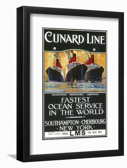 Cunard Line Poster-null-Framed Photographic Print