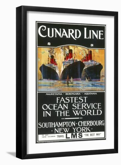 Cunard Line Poster-null-Framed Photographic Print