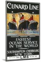 Cunard Line Poster-null-Mounted Photographic Print