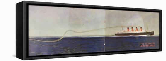 Cunard Line Promotional Brochure for 'Mauretania' C.1930-null-Framed Stretched Canvas