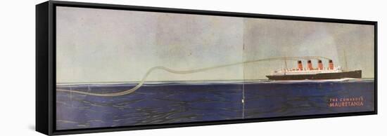 Cunard Line Promotional Brochure for 'Mauretania' C.1930-null-Framed Stretched Canvas