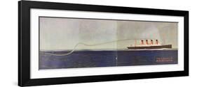 Cunard Line Promotional Brochure for 'Mauretania' C.1930-null-Framed Giclee Print