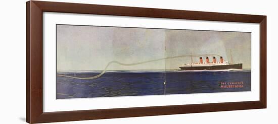 Cunard Line Promotional Brochure for 'Mauretania' C.1930-null-Framed Giclee Print