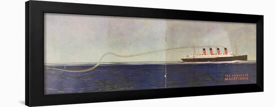 Cunard Line Promotional Brochure for 'Mauretania' C.1930-null-Framed Giclee Print