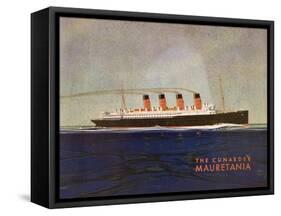 Cunard Line Promotional Brochure for 'Mauretania' C.1930-null-Framed Stretched Canvas