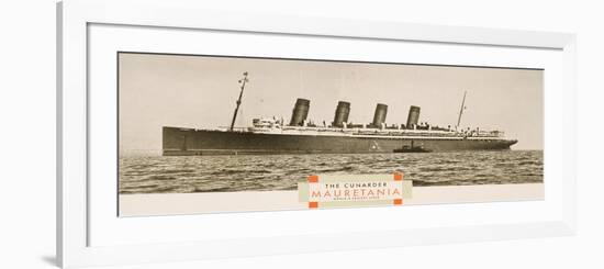 Cunard Line Promotional Brochure for 'Mauretania' C.1930-null-Framed Giclee Print