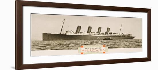 Cunard Line Promotional Brochure for 'Mauretania' C.1930-null-Framed Giclee Print