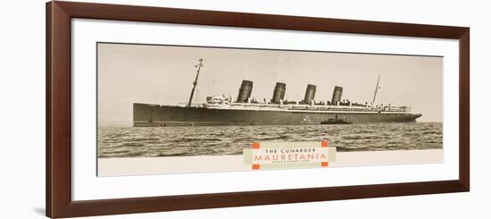 Cunard Line Promotional Brochure for 'Mauretania' C.1930-null-Framed Giclee Print