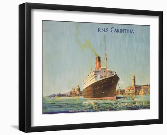 Cunard Line Promotional Brochure for R.M.S 'Carinthia' C.1926-30-null-Framed Giclee Print