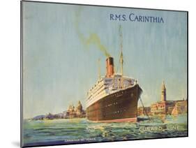 Cunard Line Promotional Brochure for R.M.S 'Carinthia' C.1926-30-null-Mounted Giclee Print