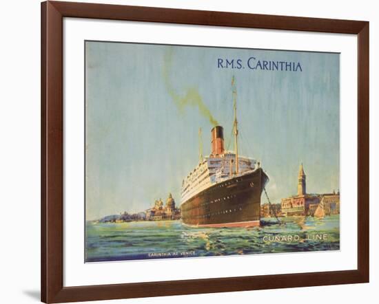 Cunard Line Promotional Brochure for R.M.S 'Carinthia' C.1926-30-null-Framed Giclee Print