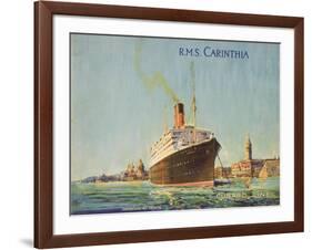 Cunard Line Promotional Brochure for R.M.S 'Carinthia' C.1926-30-null-Framed Giclee Print