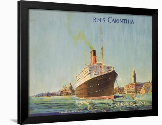 Cunard Line Promotional Brochure for R.M.S 'Carinthia' C.1926-30-null-Framed Giclee Print