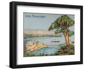 Cunard Line Promotional Brochure for the R.M.S 'Franconia' C.1926-30-null-Framed Premium Giclee Print
