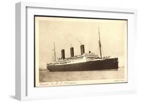 Cunard Line, R.M.S. Berengaria, Huge Steamer-null-Framed Giclee Print