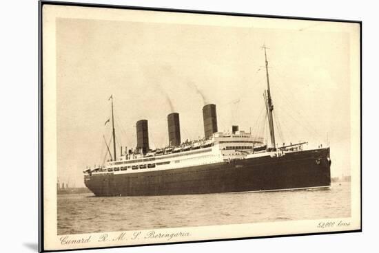 Cunard Line, R.M.S. Berengaria, Huge Steamer-null-Mounted Giclee Print