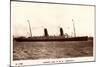 Cunard Line, R.M.S. Campania, Dampfschiff in Fahrt-null-Mounted Giclee Print