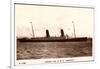 Cunard Line, R.M.S. Campania, Dampfschiff in Fahrt-null-Framed Giclee Print