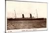 Cunard Line, R.M.S. Campania, Dampfschiff in Fahrt-null-Stretched Canvas