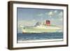 Cunard Line, R.M.S. Caronia, Dampfschiff in Fahrt-null-Framed Giclee Print