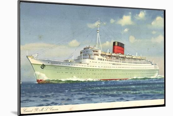 Cunard Line, R.M.S. Caronia, Dampfschiff in Fahrt-null-Mounted Giclee Print