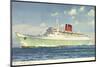 Cunard Line, R.M.S. Caronia, Dampfschiff in Fahrt-null-Mounted Giclee Print