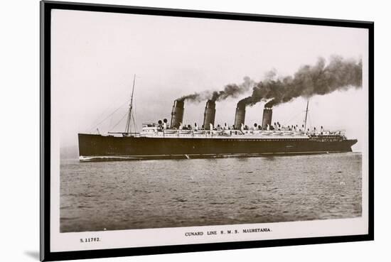 Cunard Line R.M.S. Mauretania-null-Mounted Photographic Print