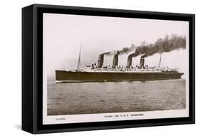 Cunard Line R.M.S. Mauretania-null-Framed Stretched Canvas